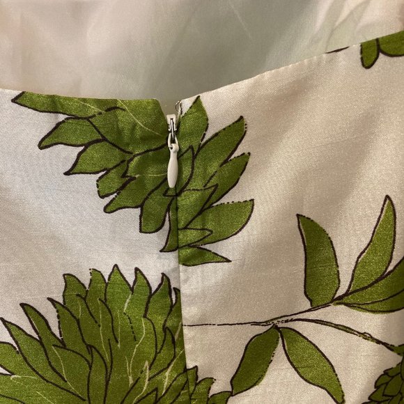 Jessica Howard Green and White Floral Dress (Women's 8 Petite) - Picture 4 of 5